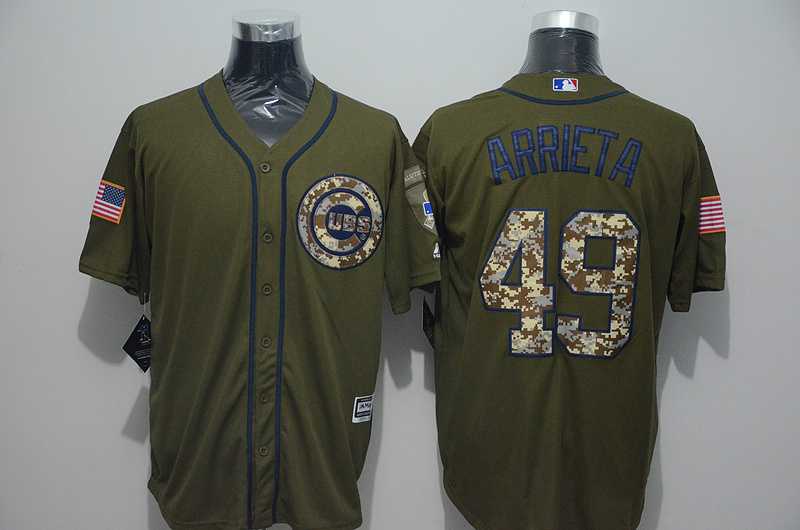 Chicago Cubs #49 Jake Arrieta Green Salute to Service Stitched Baseball Jersey,We sell and wholesale Chicago Cubs #49 Jake Arrieta Green Salute to Service Stitched Baseball Jersey on line form chian!